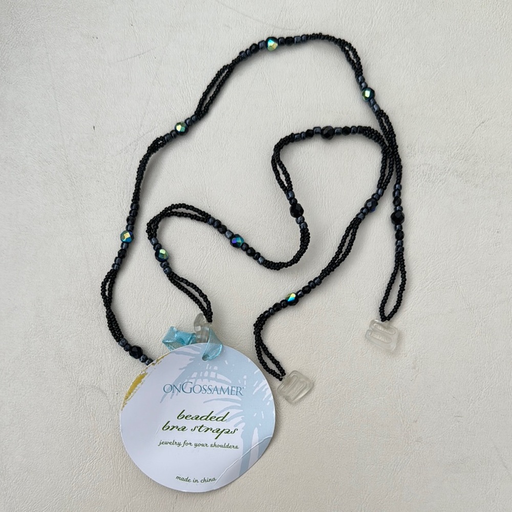On Gossamer Black Minimalist Necklace